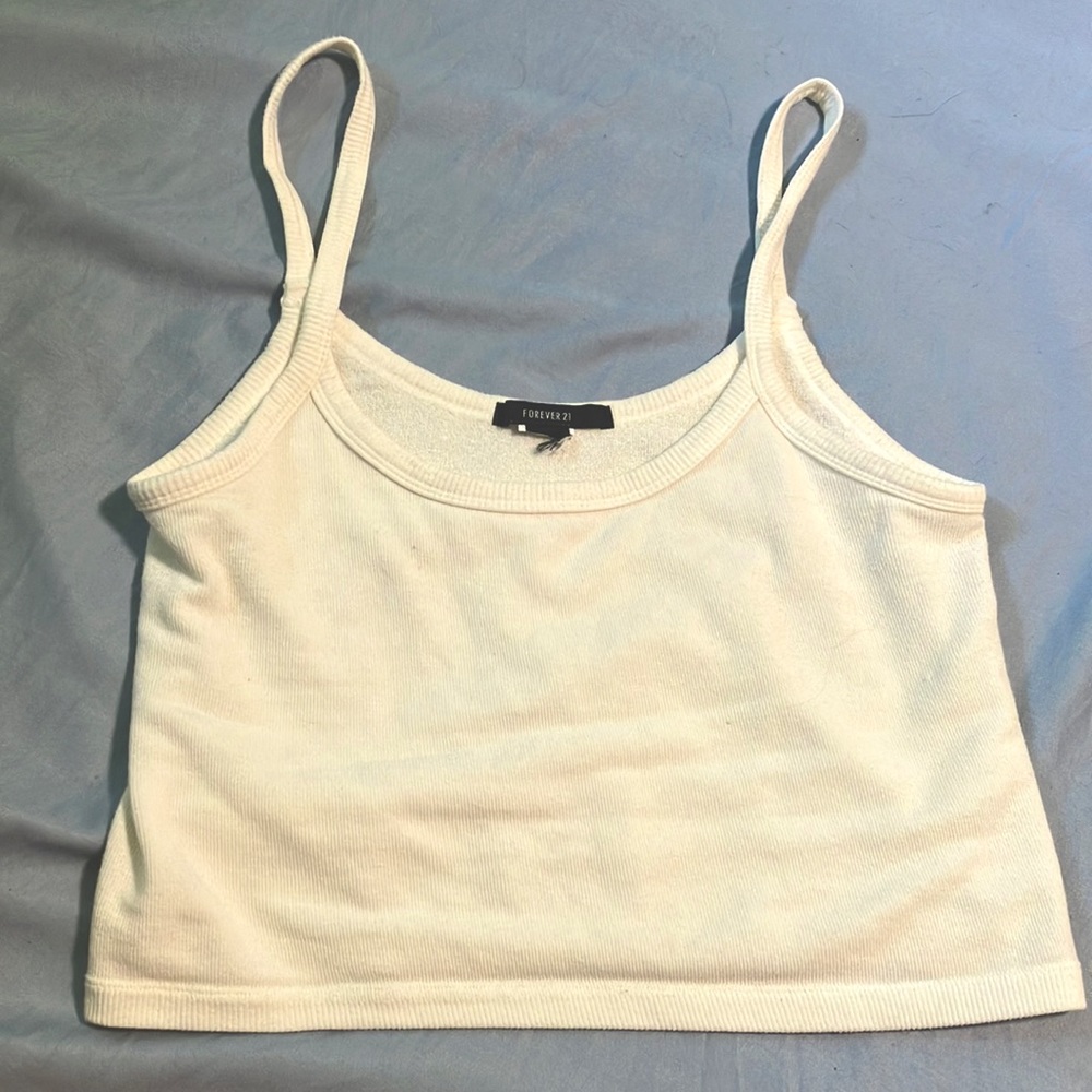 2 tang tops one black one cream white